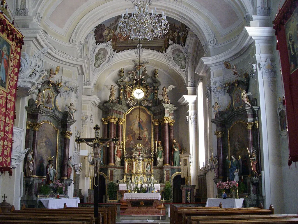 Austria, Tyrol (state), Vals, Hl. Jodok und Isidor. The nave.