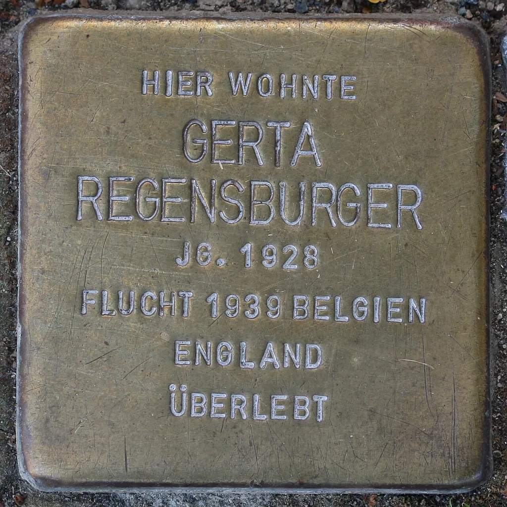 Stolperstein Braunschweig Luetzowstrasse 6 für Gerta Regensburger