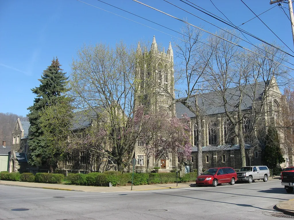 First Presbyterian Church of Beaver Falls, located at 1103 Eighth Avenue in Beaver Falls, Pennsylvania, United States.