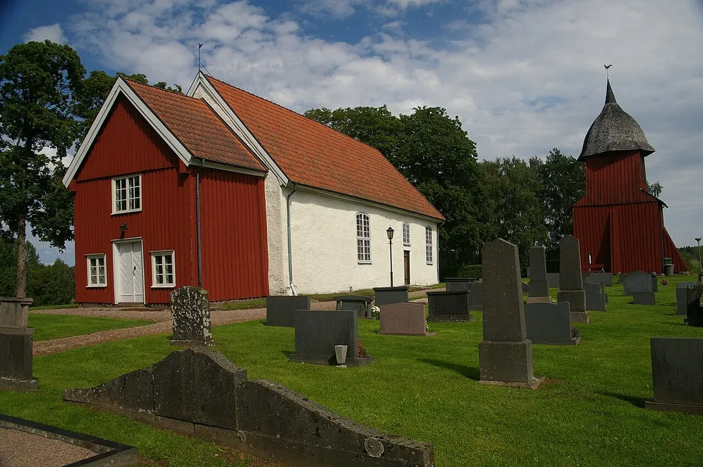 Fivlereds kyrka (Swedish:Church of Fivlered) in Västergötland, Sweden.