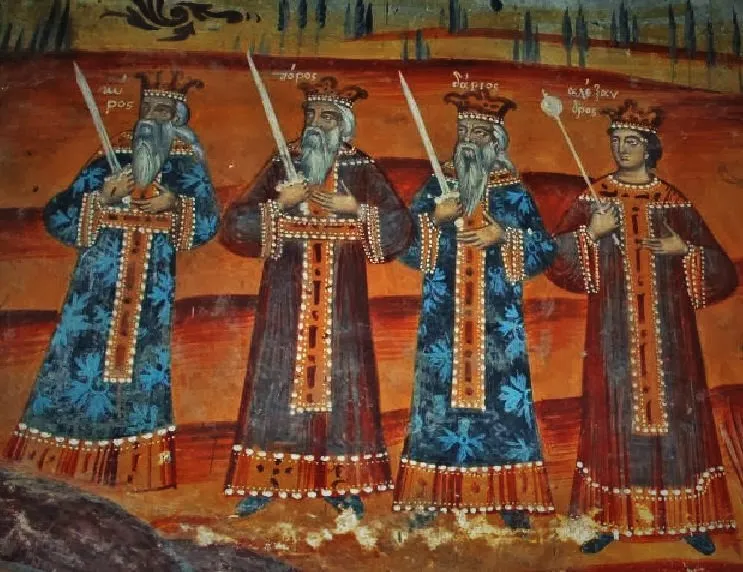 Saint Achillius Church in Pentalofos Zoupan Church Fresco 1774