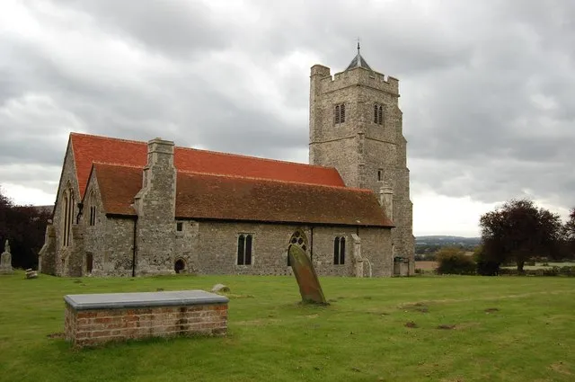 All Saints' parish church, Rettendon, Essex, seen from the north