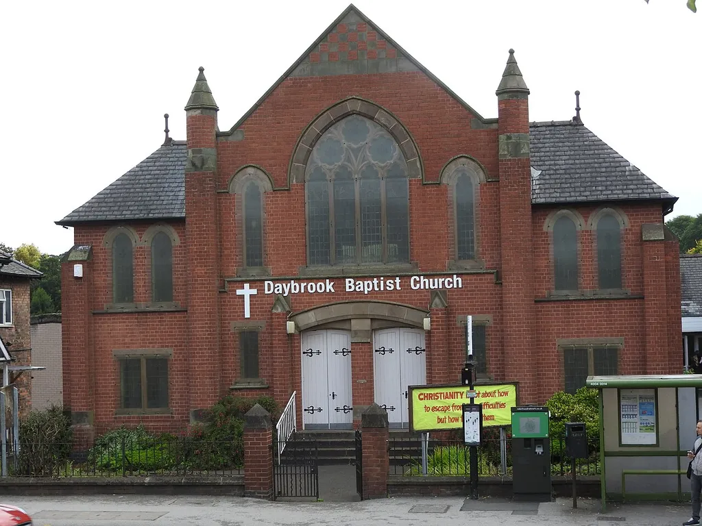 Buildings in Daybrook in Arnold, Nottinghamshire.