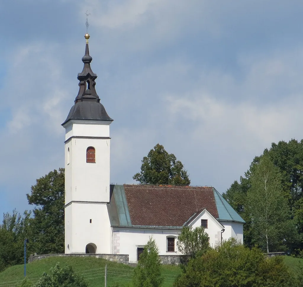 Church in Mala Ligojna, Municipality of Vrhnika, Slovenia