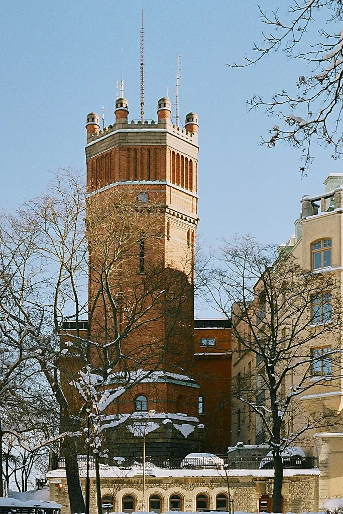 Mosebacke vattentorn, januari 2011.