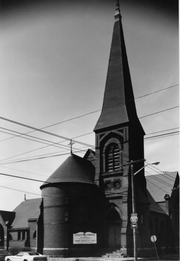 Christ Episcopal Church, Providence, Rhode Island. Demolished in 2006.