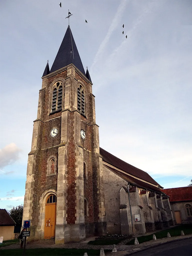 Church of St. Medard, Boutigny, Seine-et-Marne, France.