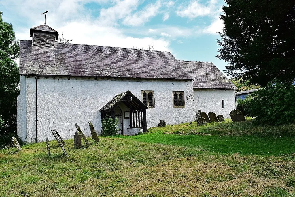 Photograph of the Church of St John the Baptist, Myndtown, Shropshire, England