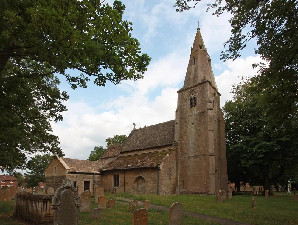 All Saints' parish church, Wittering, Soke of Peterborough, England, seen from the north