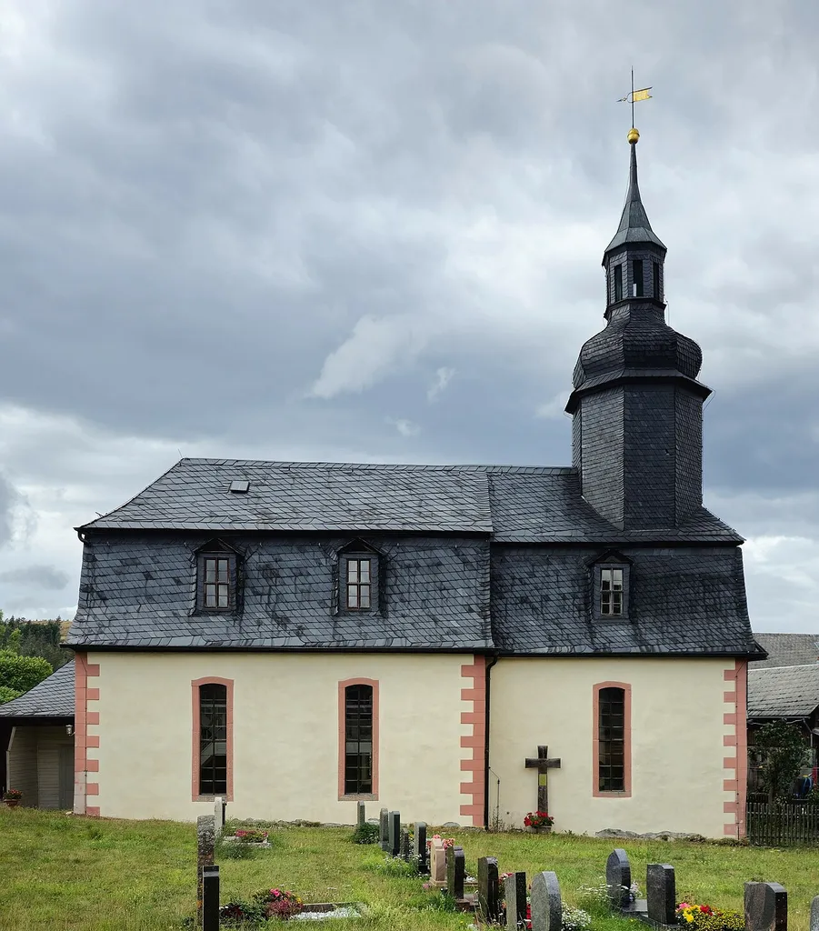 Evangelisch-lutherische Dorfkirche Lositz, Gemeinde Saalfeld/Saale, Landkreis Saalfeld-Rudolstadt, Thüringen, Deutschland