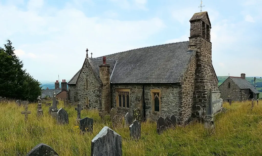 St Mary's Church, Derwen, near Rhuthun, Denbighshire, North Wales.