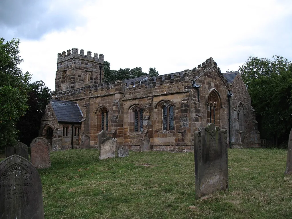 St Martins, Whenby, near to Whenby, North Yorkshire, Great Britain. Small church of the Perpendicular period at one end of a tiny village. The church is currently not in use, but is open to visitors.