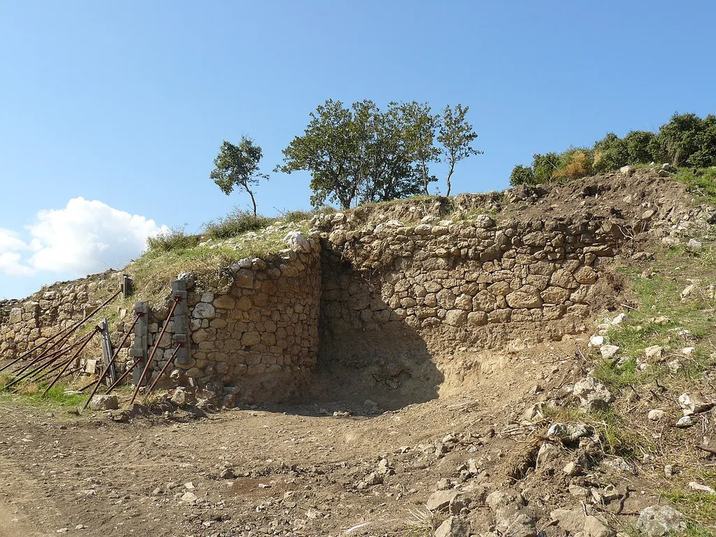 Wall of Aphidna on Kotroni hill, Attica