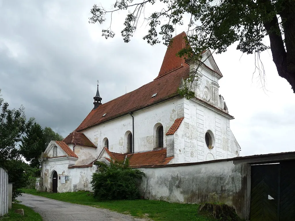Church of Saint George in the village of Blansko, Český Krumlov District, South Bohemian Region, Czech Republic.