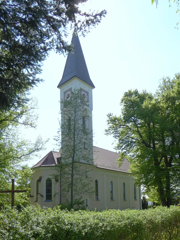 Mindelheim, Johanneskirche von Nordosten.