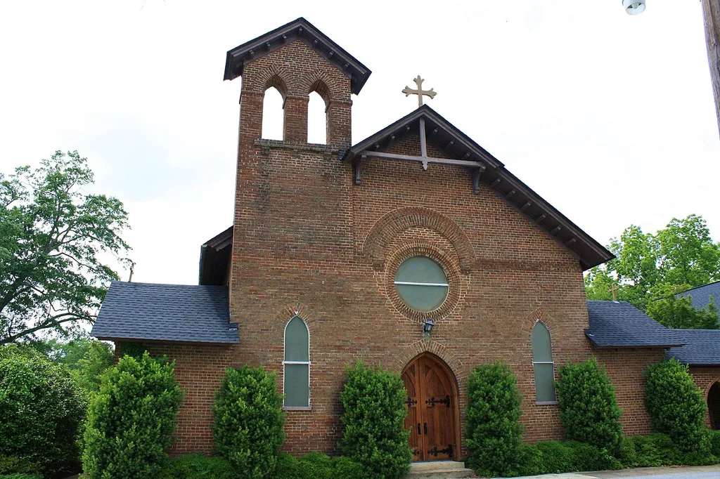 St. Paul's Episcopal Church in Greensboro, Alabama, completed and consecrated in 1843.