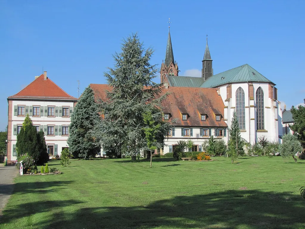 Alsace, Bas-Rhin, Haguenau, Basilique Notre-Dame-des-Douleurs de Marienthal (ancien Prieuré des Guillemites) This building is indexed in the base Mérimée, a database of architectural heritage maintained by the French Ministry of Culture, under the reference IA00062022 . brezhoneg ∙ català ∙ Deutsch ∙ English ∙ español ∙ Esperanto ∙ euskara ∙ français ∙ italiano ∙ magyar ∙ Nederlands ∙ português do Brasil ∙ português ∙ română ∙ sicilianu ∙ slovenščina ∙ suomi ∙ svenska ∙ Ελληνικά ∙ беларуская (тарашкевіца) ∙ кыргызча ∙ македонски ∙ русский ∙ українська ∙ ไทย ∙ বাংলা ∙ 中文 ∙ +/−