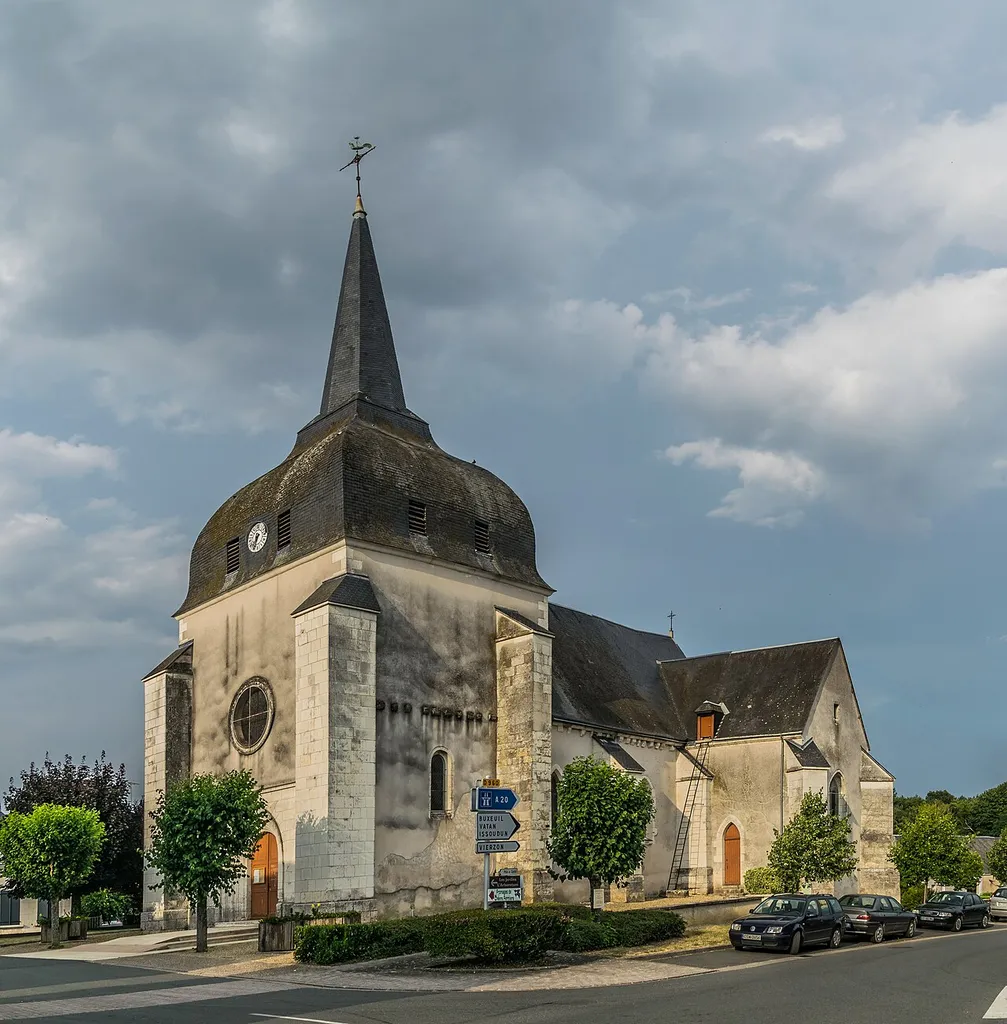 Saint Saturnin church of Poulaines, Indre, France