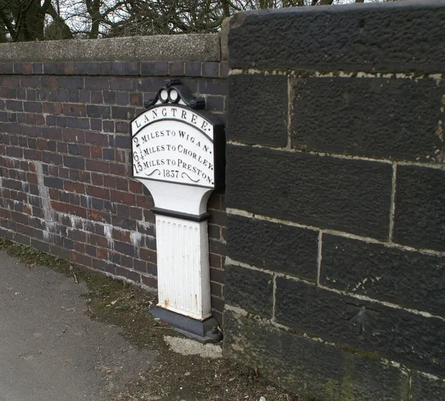 Milepost On Railway Bridge