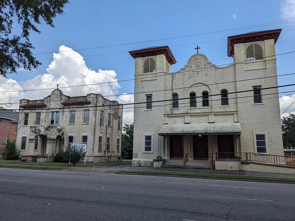 St. John the Baptist Catholic Church in Montgomery, Alabama, part of the Centennial Hill Historic District.