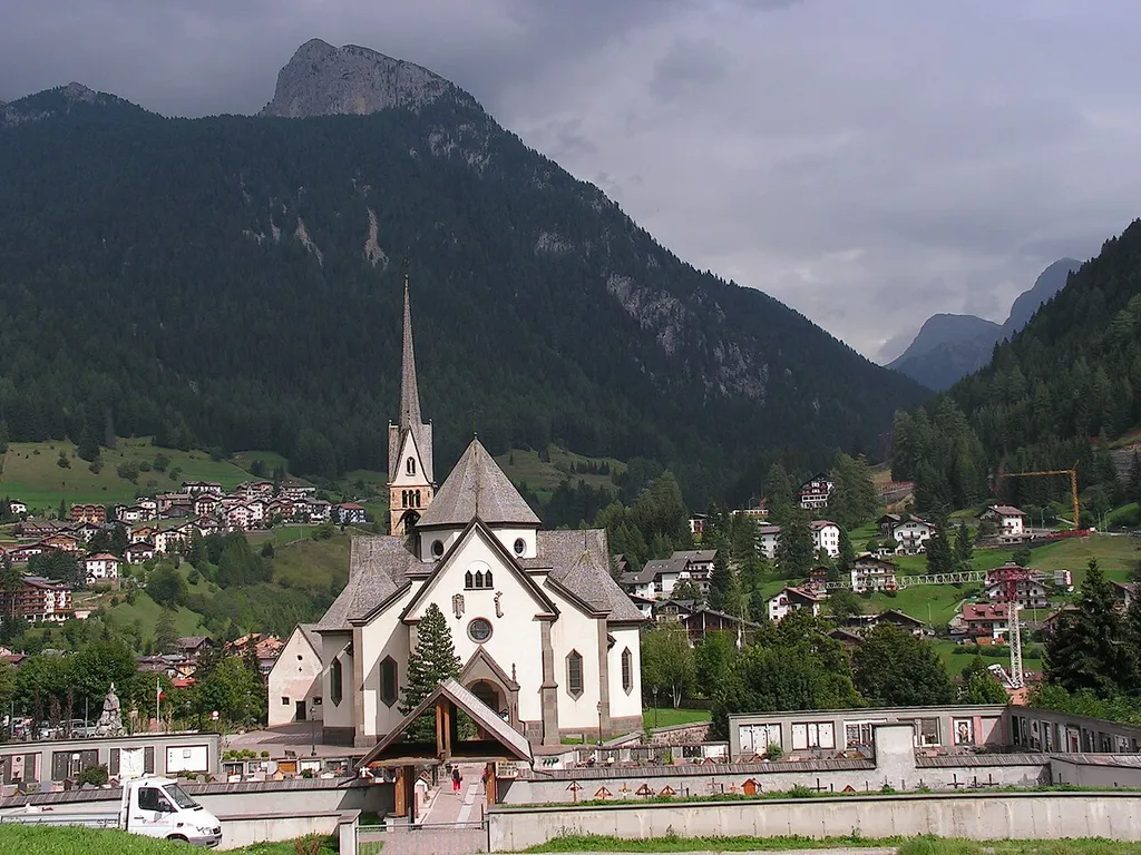 The church of St. Vigil in Moena (Italy)