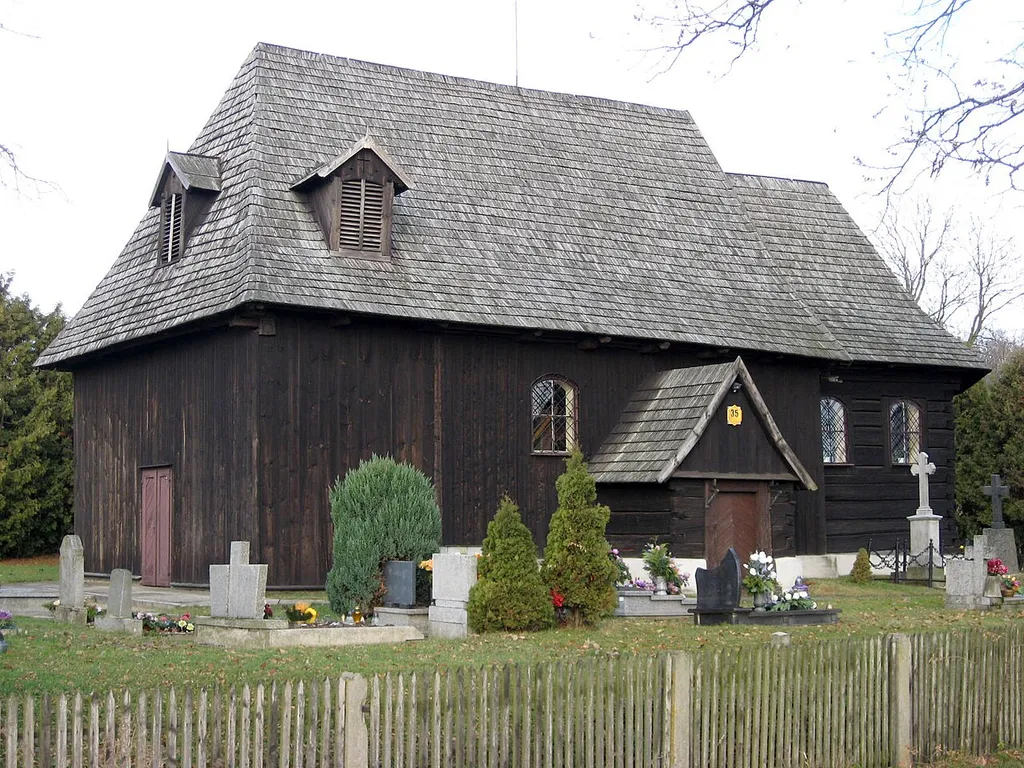 Maciejów - kościół ewangelicko-augsburski, drewn., XVI/XVII w.