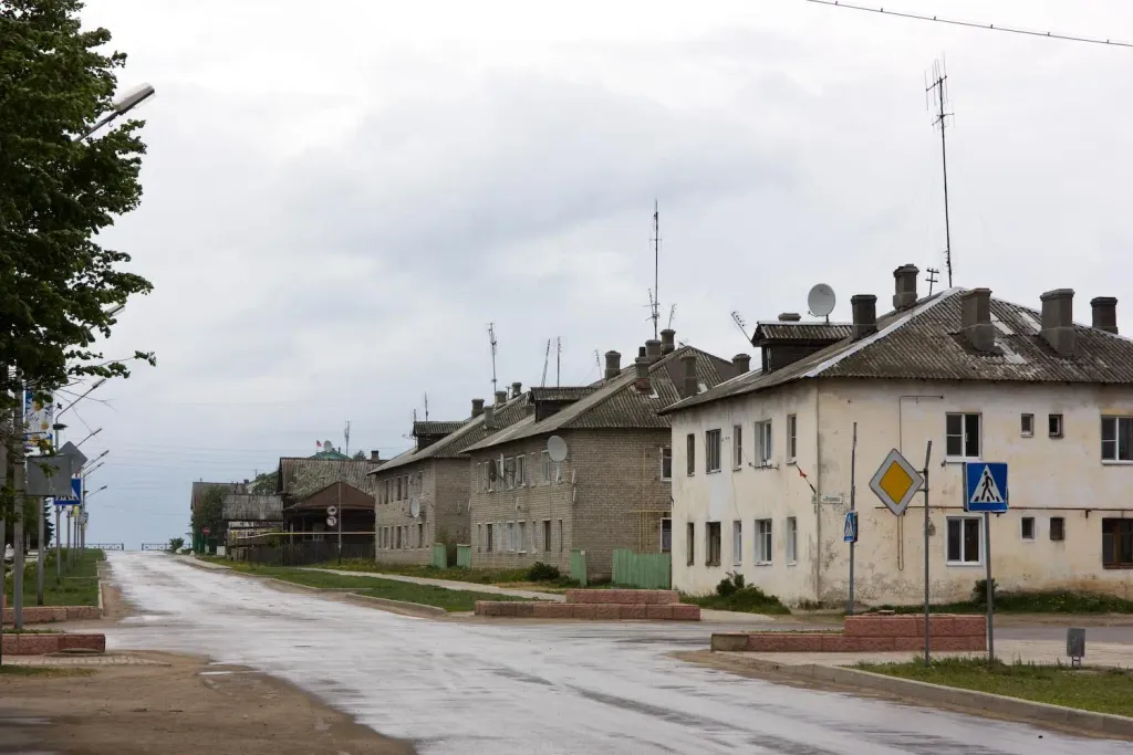 Street in Sokolskoe, Nizhny Novgorod oblast.