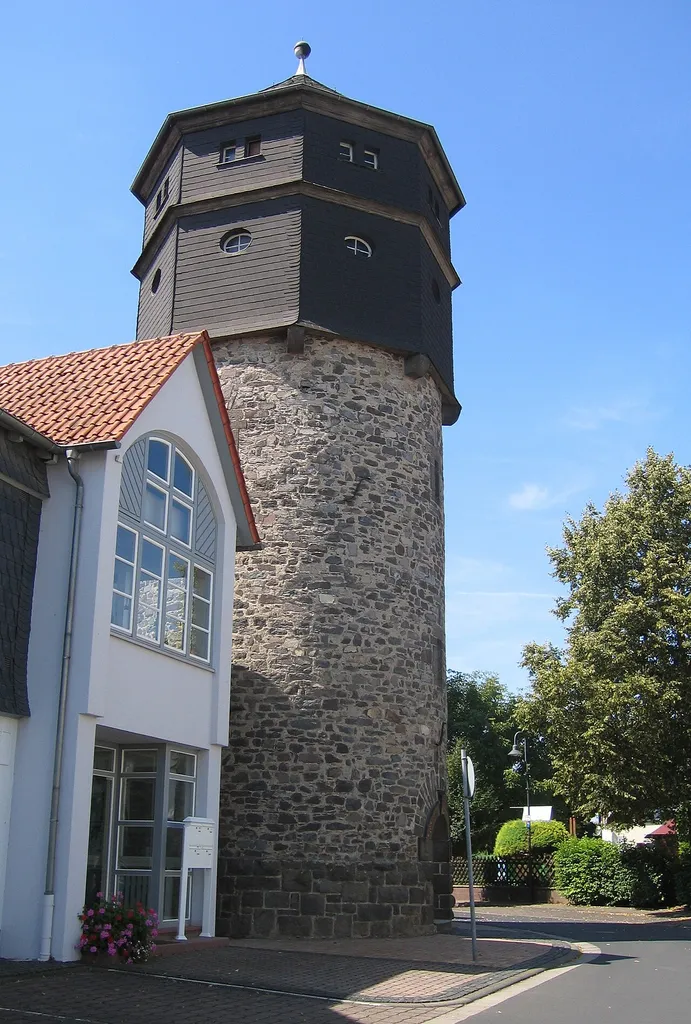 Wasserturm, Licher Straße 14, in Berstadt.