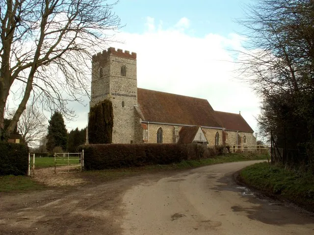 All Saints' parish church, Newton, Suffolk, seen from the southwest