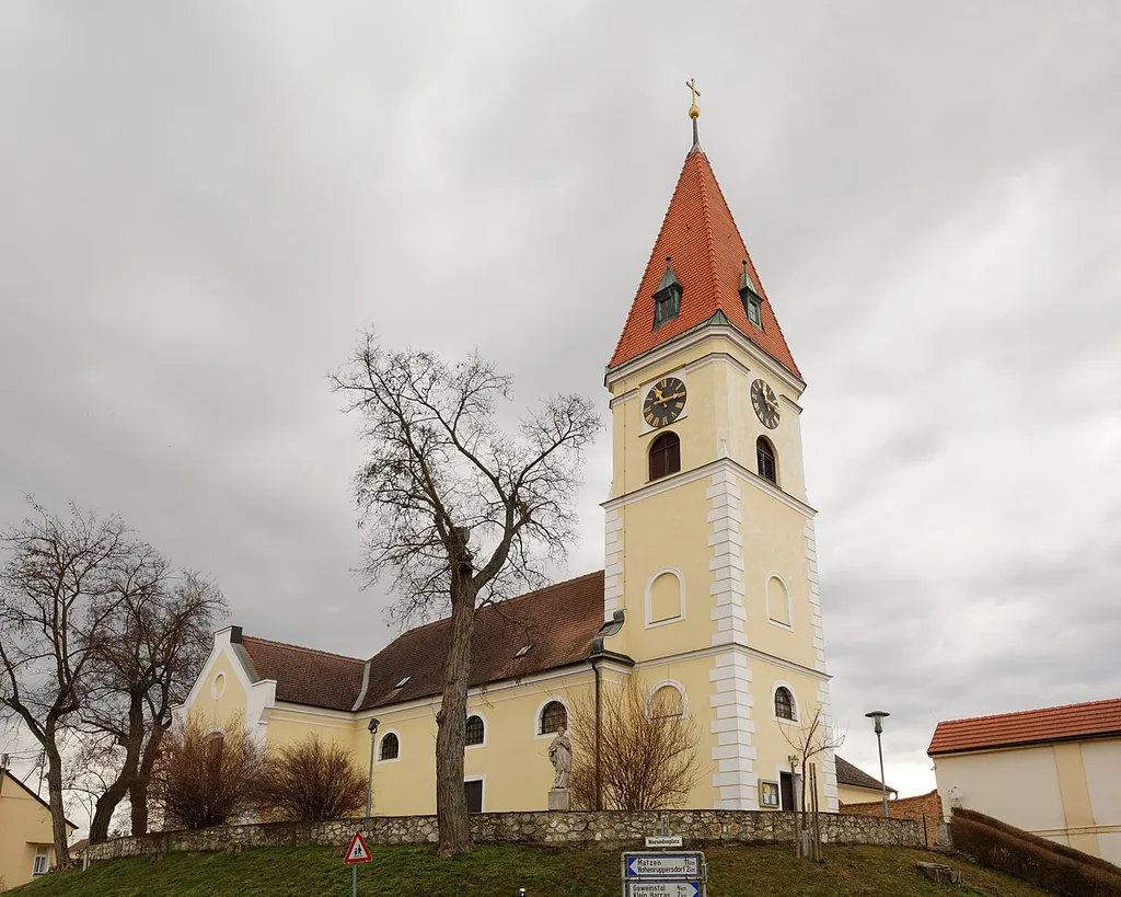 Catholic parish church in Martinsdorf, Municipality Gaweinstal, Lower Austria, Austria