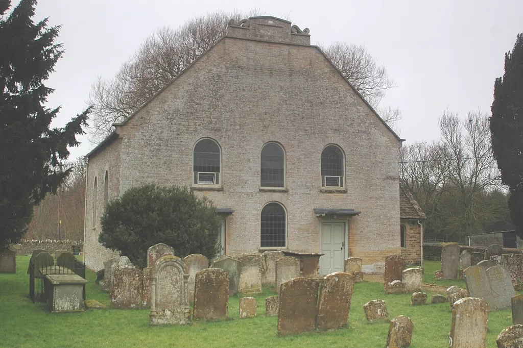 Former Baptist chapel at Cote, Oxfordshire, built in 1756 and altered in 1859.
