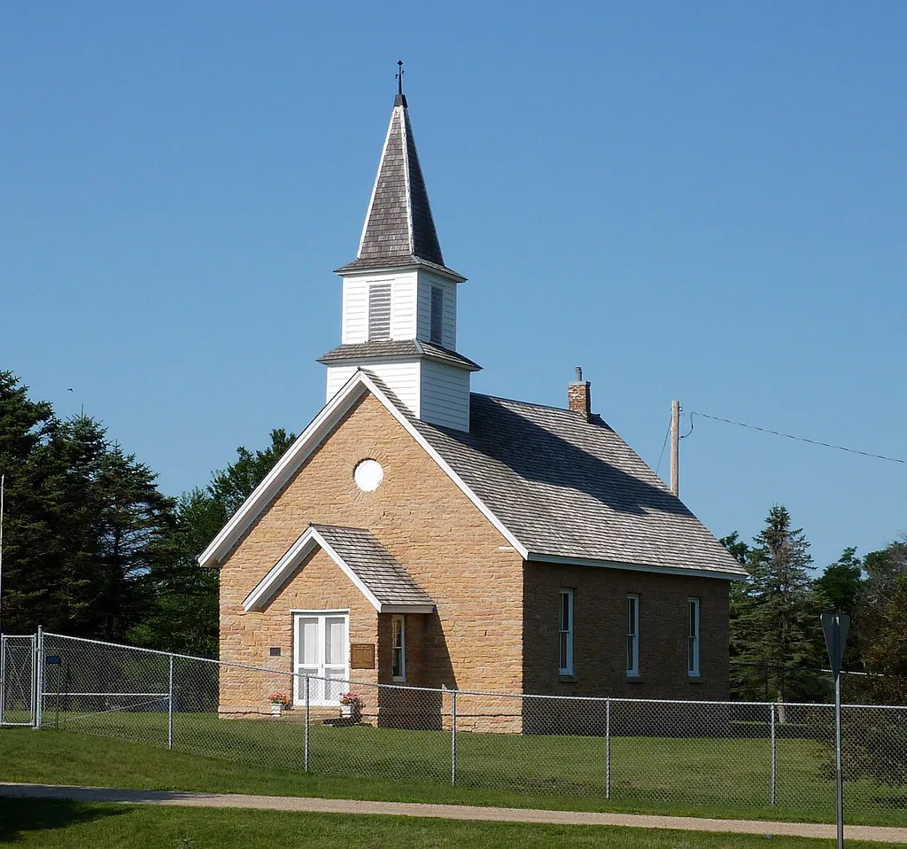 Methodist Episcopal Church (better known as Little Stone Church), Ottawa, Minnesota, USA.