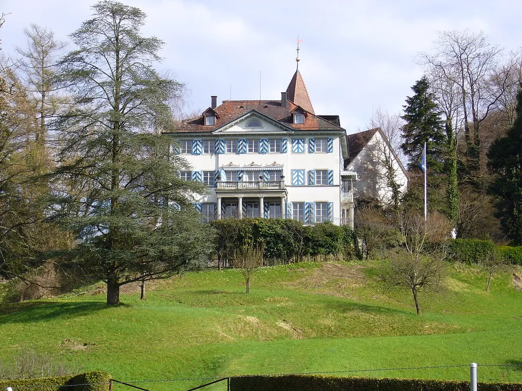 Aufnahme von Schloss Louisenberg in Mannenbach TG, vom 28. März 2005
