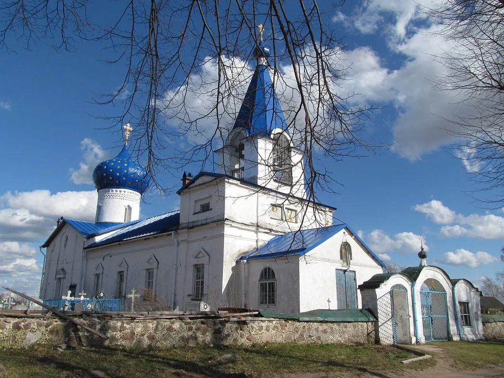 Archangel Michael's Church, XV century. Pskov Oblast, village Kobyl'e Gorodishhe