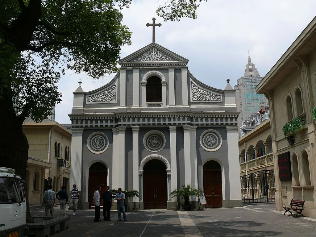 Cathedral of the Immaculate Conception of Hangzhou (Zhejiang, China).