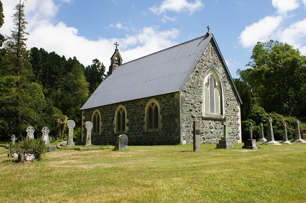 Mount Peel Church, a heritage item registered by the New Zealand Historic Places Trust as Category II.