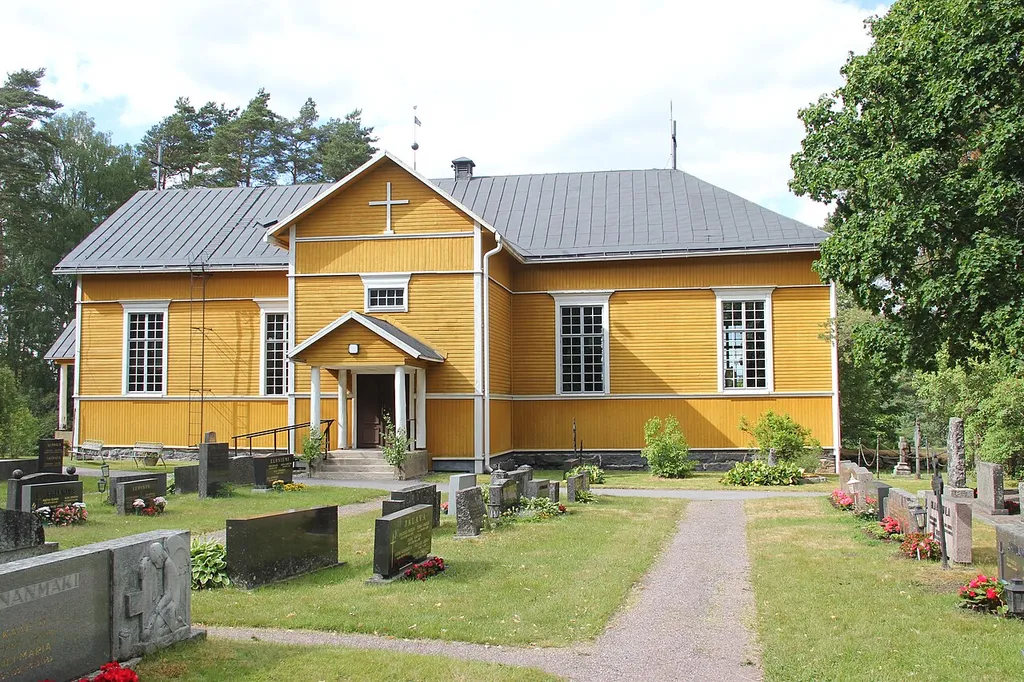 Somerniemi Church in Somerniemi, built in 1813, Somero, Finland