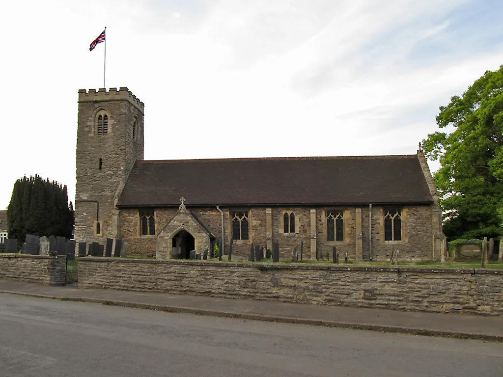 All Saints' parish church, Syerston, Nottinghamshire, seen from the south
