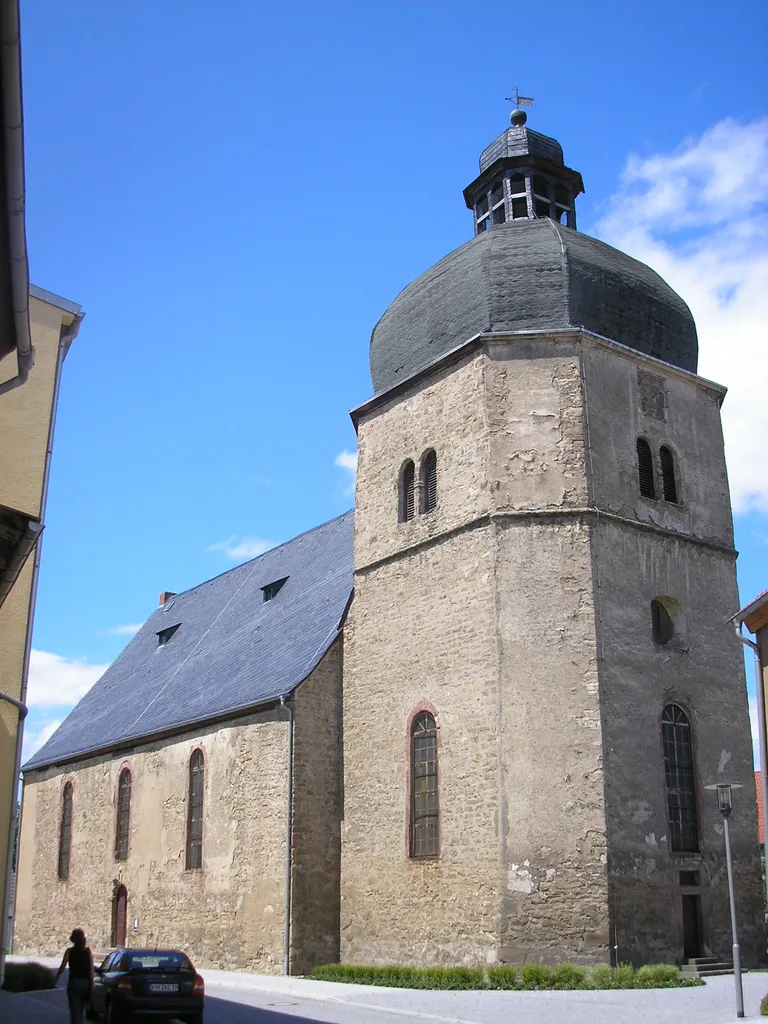 Die Kirche von Heldrungen (Thüringen).