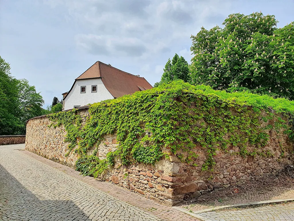 Klosterstraße 11 in Döbeln, Sachsen - Einfriedungsmauer einer ehemaligen Kloster-Probstei