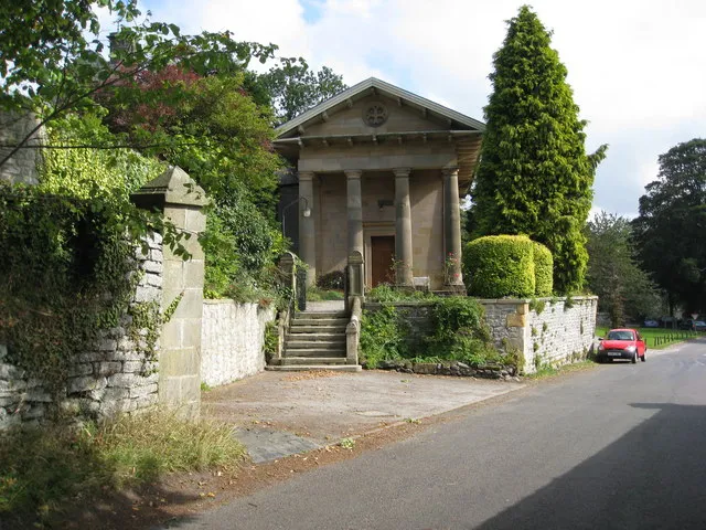 Roman Catholic church of All Saints, Hassop, Derbyshire, seen from the west