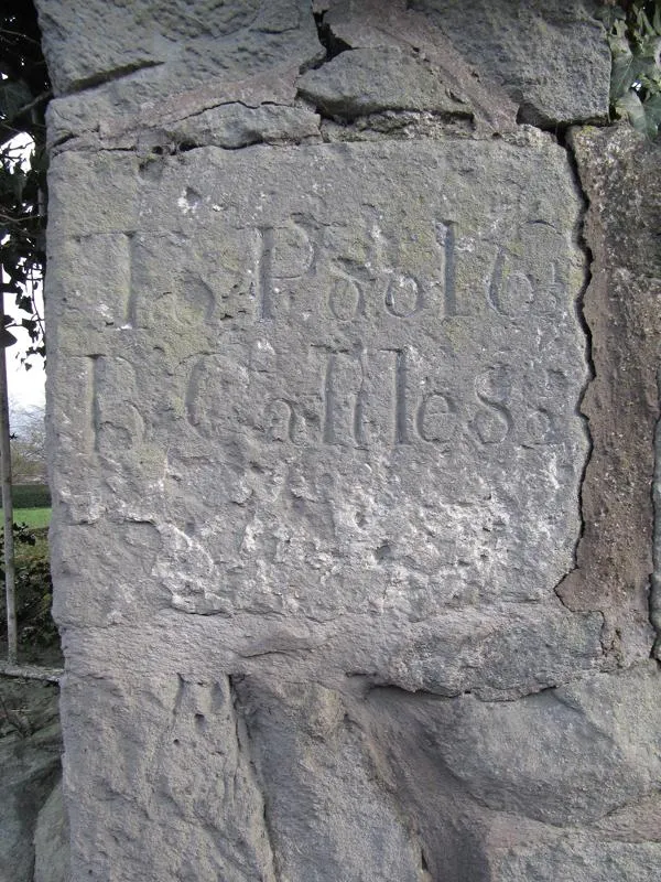 Old Milestone by the A490, St Michaels Church, Chirbury