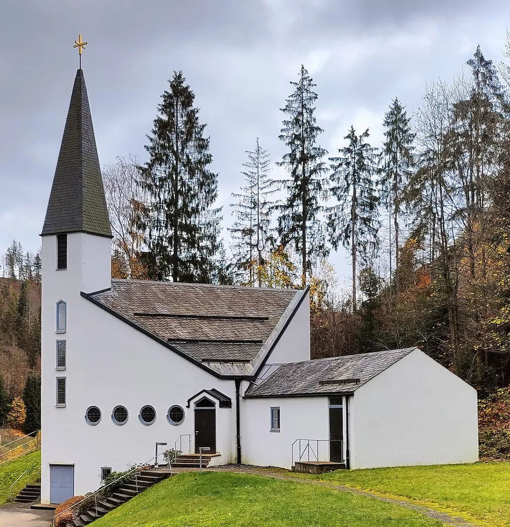 Evangelisch-lutherische Christuskirche Dürrenwaid, Gemeinde Geroldsgrün, Oberfranken, Bayern, Deutschland