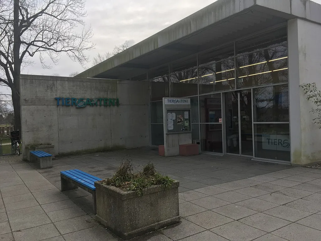 Entrance of zoo in Ulm, Germany