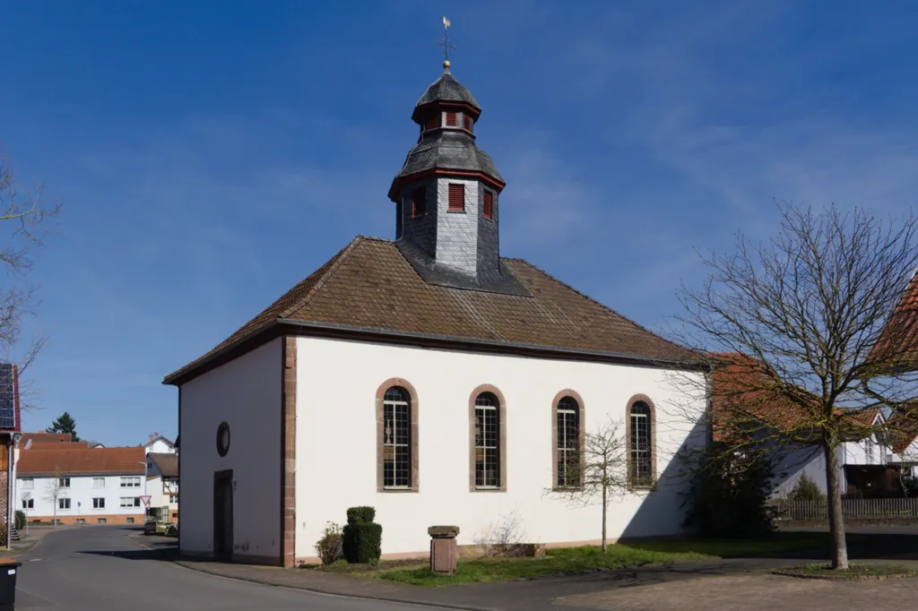 Protestant Church in Hutzdorf, Schlitz, Vogelsberg, Hesse, Germany