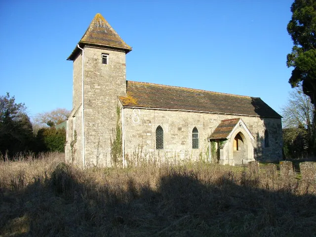 Holy Trinity parish church, Godington, Oxfordshire, seen from the southwest