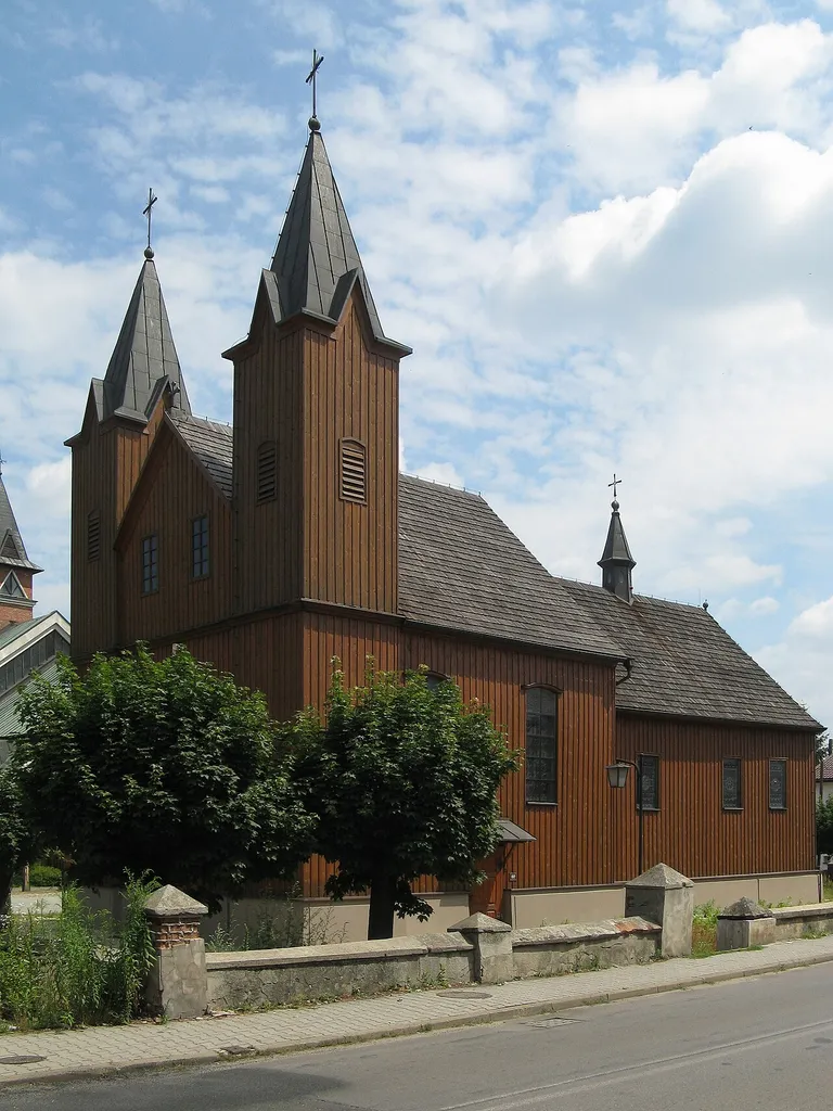 Old st. Lawrence church in Bobrowniki, Poland.