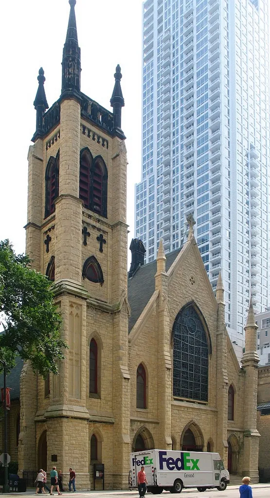 Episcopalian St James cathedral in Chicago, Illinois