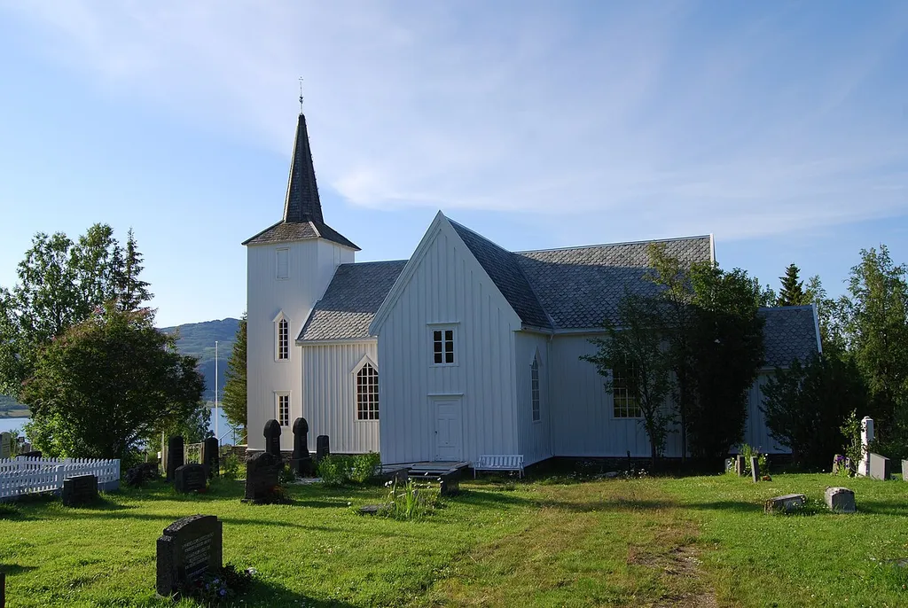 Rossfjord kirke, Lenvik, Norway.