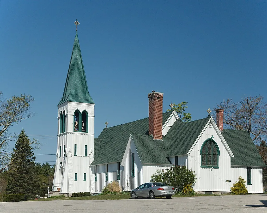 St. John the Baptist Church, built between 1874 and 1877, is an historic Episcopal church located at 118 High Street in the village of Sanbornville in Wakefield, New Hampshire, in the United States.